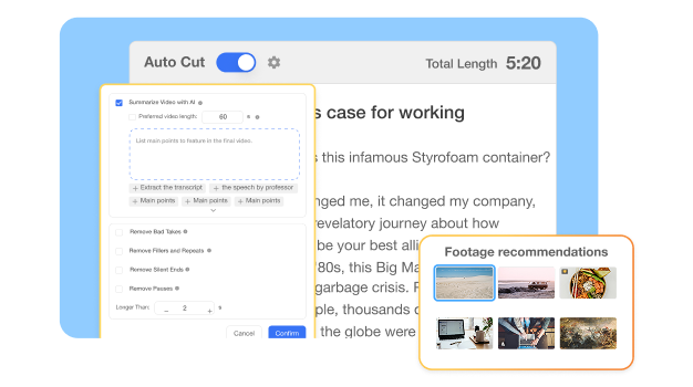 Visla AI assembles polished drafts for an IT runbook video creator—auto subtitles, filler removal, AI b-roll, and scene-based editing